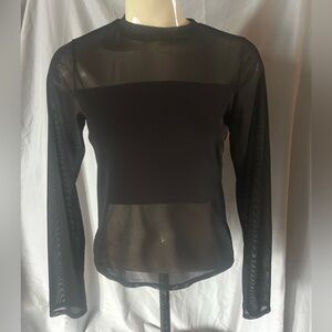 Shinestar Black See through shirt